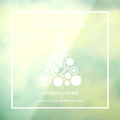 ホリデーホワイトクリスマスツリーウィンドウの装飾 ウィンドウサイン (シート3)