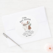 ホリデーホワイトココア ラウンドシール (封筒)