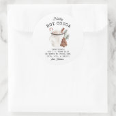 ホリデーホワイトココア ラウンドシール (バッグ)