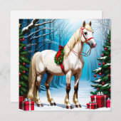 ホリデーホースクリスマスカード シーズンカード (正面/裏面)