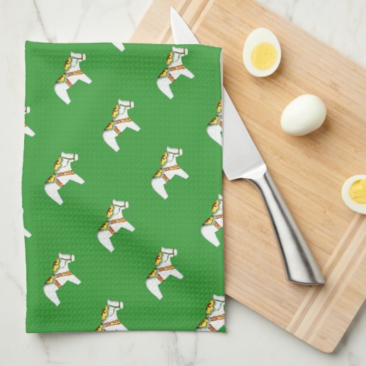 ホリデーホースタオル キッチンタオル (四つ折り)