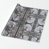 ホリデーホース&深紅色ラッピングパップ ラッピングペーパー (アンロールド)