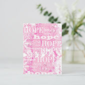 ホリデーホープ乳がん認識度製品 シーズンポストカード (スタンド正面)