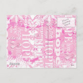 ホリデーホープ乳がん認識度製品 シーズンポストカード (裏面)