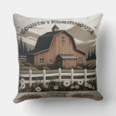 ホリデーホームカントリー素朴ファームハウスミニマリスト クッション (裏面)