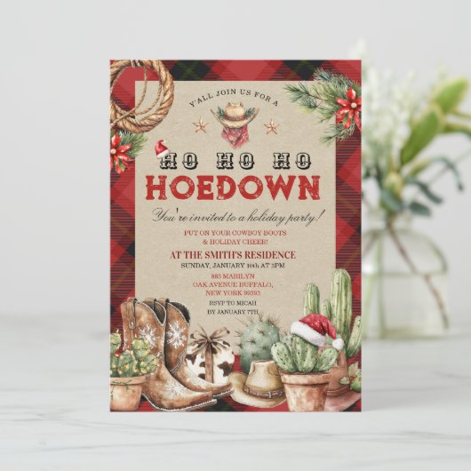 ホリデーホームダウンカウボーイウェスタンダンス 招待状 (スタンド正面)