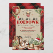 ホリデーホームダウンカウボーイウェスタンダンス 招待状 (正面/裏面)