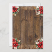 ホリデーホームダウン、西クリスマスパーティー、カウボーイ 招待状 (裏面)