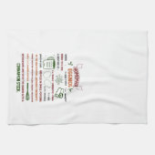 ホリデーホームメイドエグノグレシピクリスマス キッチンタオル (横)