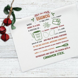 ホリデーホームメイドエグノグレシピクリスマス キッチンタオル