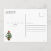 ホリデーホームメリークリスマスカスタム住所 シーズンポストカード (裏面)