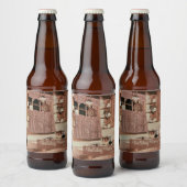 ホリデーホームレトロクリスマスキッチン ビールラベル (ボトル)