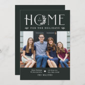 ホリデーホーム引っ越しアナウンスクリスマスカード シーズンカード (正面/裏面)