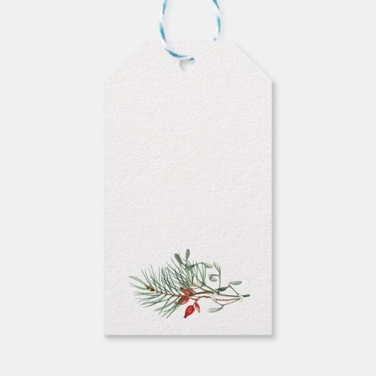 ホリデーボタニカルグリーナリーホリーウォーター色 ギフトタグ (裏面)