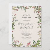 ホリデーボタニカルシャンパンエロペメントアナウンスメント 招待状 (正面)