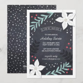 ホリデーボタニカルパーティー招待状 招待状 (正面/裏面)