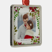 ホリデーボタニカルフォトアンドネームオーナメント メタルオーナメント (右)