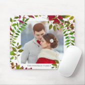 ホリデーボタニカルフォトアンドネームマウスパッド マウスパッド (マウス)