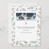 ホリデーボタニカルベリーカード シーズンカード (裏面)