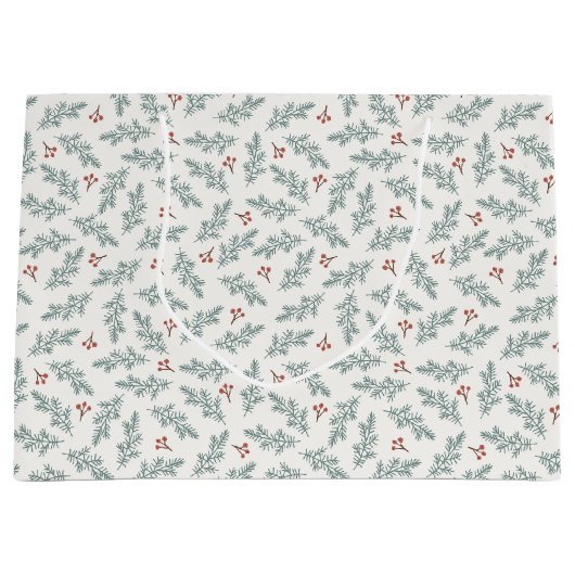 ホリデーボタニカル抱き枕 ラージペーパーバッグ (正面)