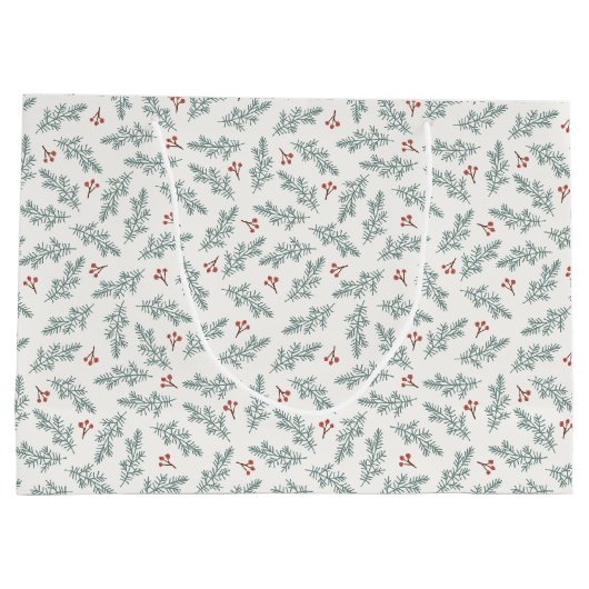 ホリデーボタニカル抱き枕 ラージペーパーバッグ (裏面)