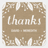 ホリデーボタニカル スクエアシール (正面)