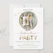 ホリデーボホクリスマスディナーパーティー 招待状 (正面)