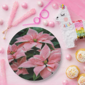 ホリデーポインセチア紙プレート ペーパープレート (パーティー)