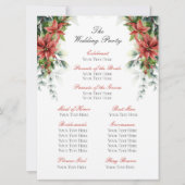 ホリデーポインセチア結婚式 プログラム (裏面)