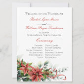 ホリデーポインセチア結婚式 プログラム (正面)