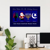 ホリデーポスター(会社名を挿入) ポスター (ホームオフィス)