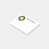 ホリデーポストイットノート – リース – ピーコック ポストイット (アングル)