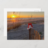 ホリデーポストカードのビーチシーンアメリアアイランド ポストカード (正面/裏面)