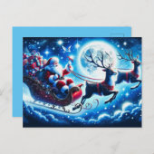 ホリデーポストカードサンタ シーズンポストカード (正面/裏面)