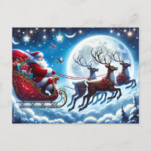 ホリデーポストカードサンタ