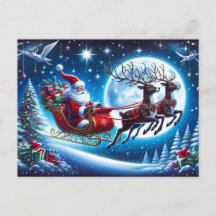 ホリデーポストカードサンタ