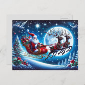 ホリデーポストカードサンタ シーズンポストカード (正面/裏面)