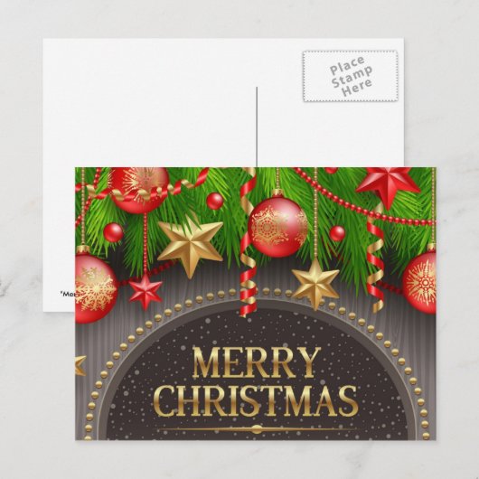 ホリデーポストカード (正面/裏面)