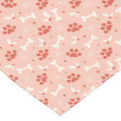 ホリデーポーズ&ボーンズのクリスマスパターン ショートテーブルランナー (コーナー)