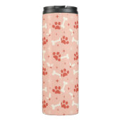 ホリデーポーズ&ボーンズのクリスマスパターン タンブラー (裏面)