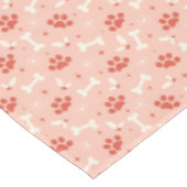 ホリデーポーズ&ボーンズのクリスマスパターン テーブルクロス (アングル)