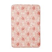 ホリデーポーズ&ボーンズのクリスマスパターン バスマット (正面縦)