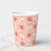 ホリデーポーズ&ボーンズのクリスマスパターン 紙コップ (左)