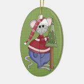 ホリデーマウスセラミッククリスマスオーナメント セラミックオーナメント (左)