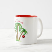 ホリデーマグメリークリスマスメレカリキマカ ツートーンマグカップ (正面右)