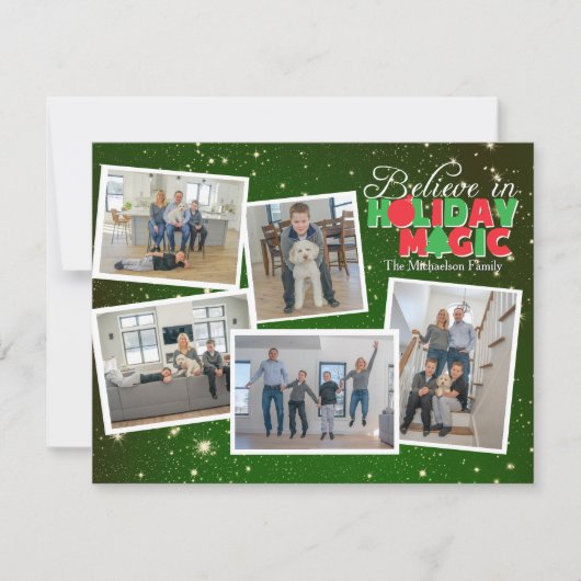 ホリデーマジックの写真カードを信じて シーズンカード (正面)