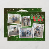 ホリデーマジックの写真カードを信じて シーズンカード (正面/裏面)