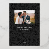 ホリデーマジック フォト ゴールドホイルカード 箔シーズンカード (裏面)