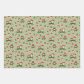 ホリデーマッシュルーム ラッピングペーパーシート (正面2)