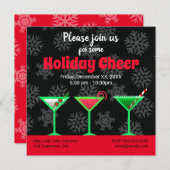 ホリデーマルティニカクテルパーティー 招待状 (正面/裏面)